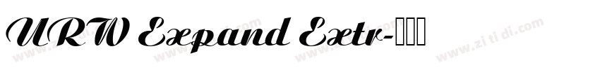 URW Expand Extr字体转换